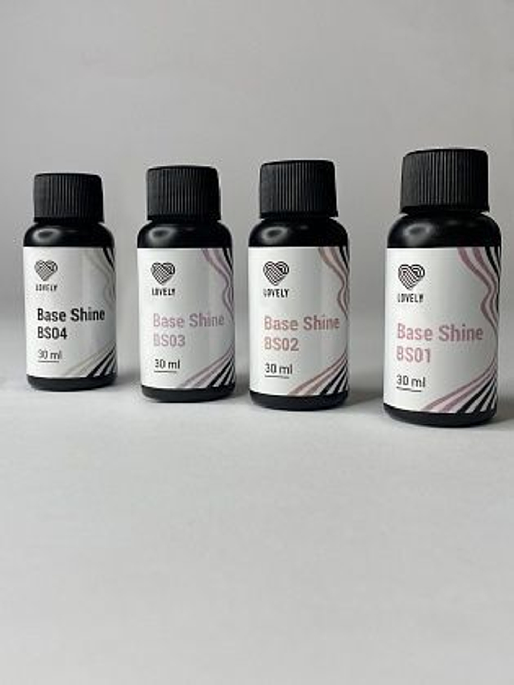 База камуфлирующая с шиммером Base Shine Lovely, оттенок бежевый BS01, 30 ml