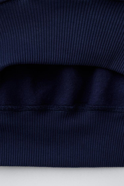 ZARA ХУДИ С КАПЮШОНОМ, ЗВЕЗДОЙ И ЗАКЛЕПКАМИ, СИНИЙ