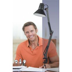 Настольный светильник ЭРА N-121-E27-40W-BK на струбцине черный