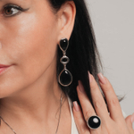 Серьги Possebon Agata Preto A0585.4 S