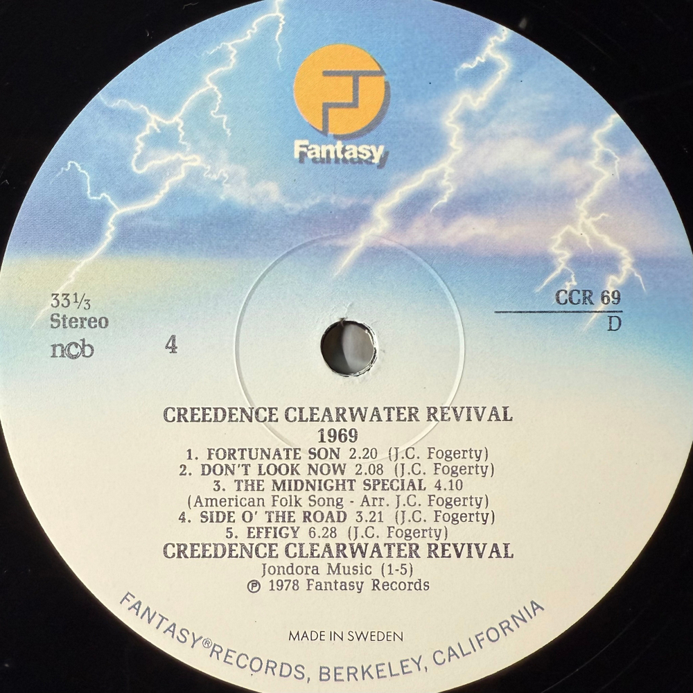 Creedence Clearwater Revival ‎– 1969 2LP (Скандинавия 1978г.)