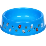 Миска пластиковая «МОЙ БРО - Любимые лапки!!, цвет небесно-синий 21*6,5см (логотип на миске) 700мл