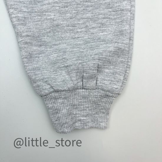 Джоггеры из футера(тонкого), Серый меланж