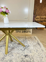 Кухонный раздвижной стол "Элит", белый