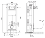 Инсталляция для подвесного унитаза BelBagno BB004-40 EXPERT
