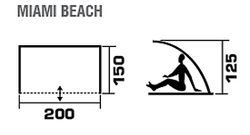 Пляжная палатка-тент Jungle Camp Miami Beach
