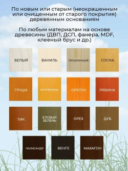АКВАТЕКС 2 в 1 защитно-декоративное покрытие для дерева, алкидное, полуматовое, лессирующее, палисандр, 2,7 л