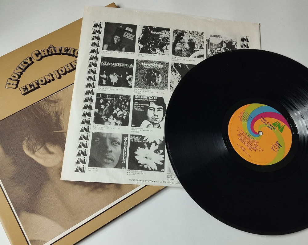 Винтажная виниловая пластинка LP Elton John Honky Chateau (USA 1972) Rocket Man
