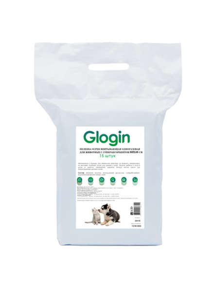 GLOGIN SUPER Одноразовые впитывающие пеленки с суперабсорбентом