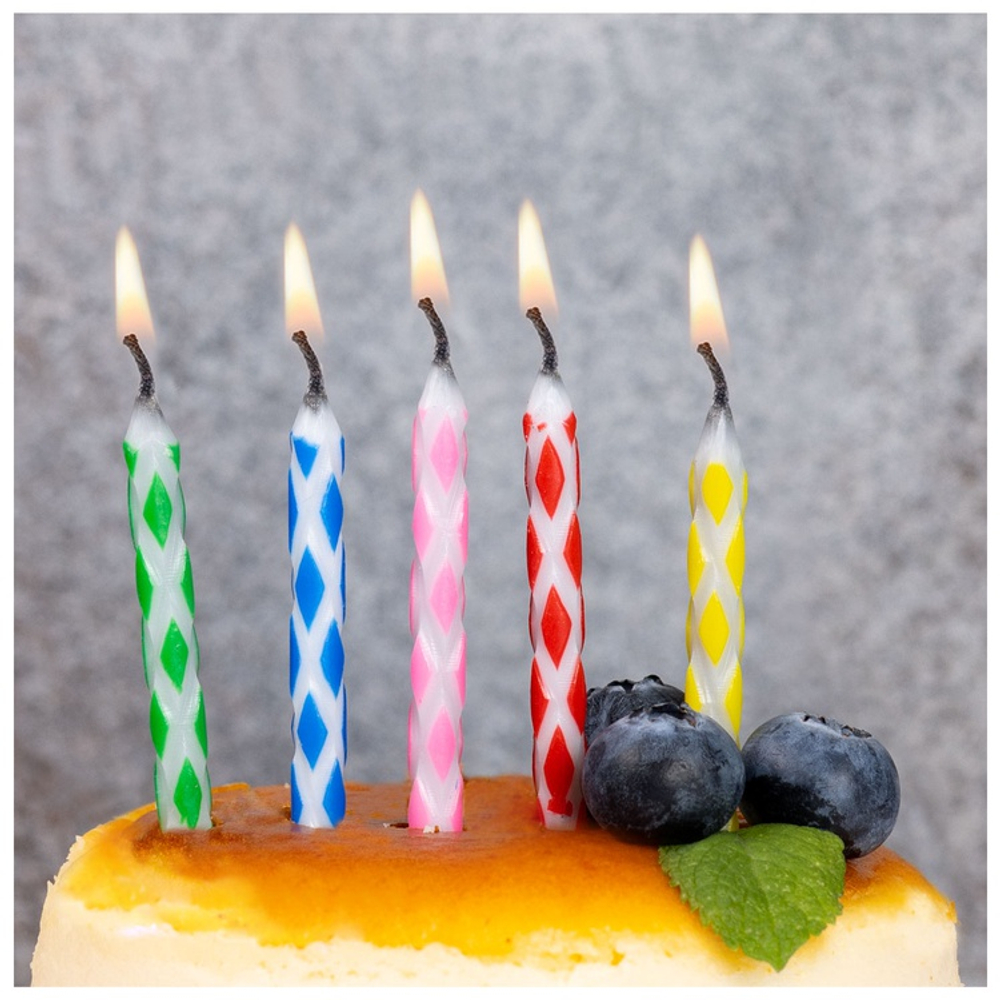 Свечи для торта магические 10шт