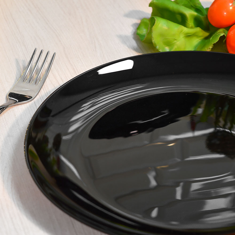 Набор тарелок обеденных 6шт 24см "Norma nero" Prima Collection