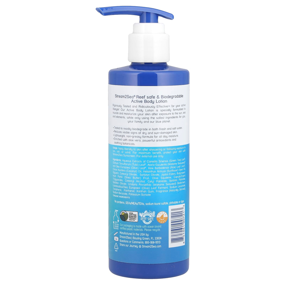 Stream2Sea, Активный лосьон для тела, 250 мл (8,5 жидк. унц.)