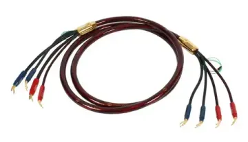 Готовый акустический кабель Van den Hul The Nova. 3 метра пара. Разъем BERRI bi-wiring (2-4). Цвет: красный