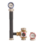 Насосная группа со смесителем ROMMER - DN25 (подача справа, без теплоизоляции, без насоса)