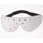 Кожаная белая закрытая маска на глаза Sitabella (Цвет: белый)