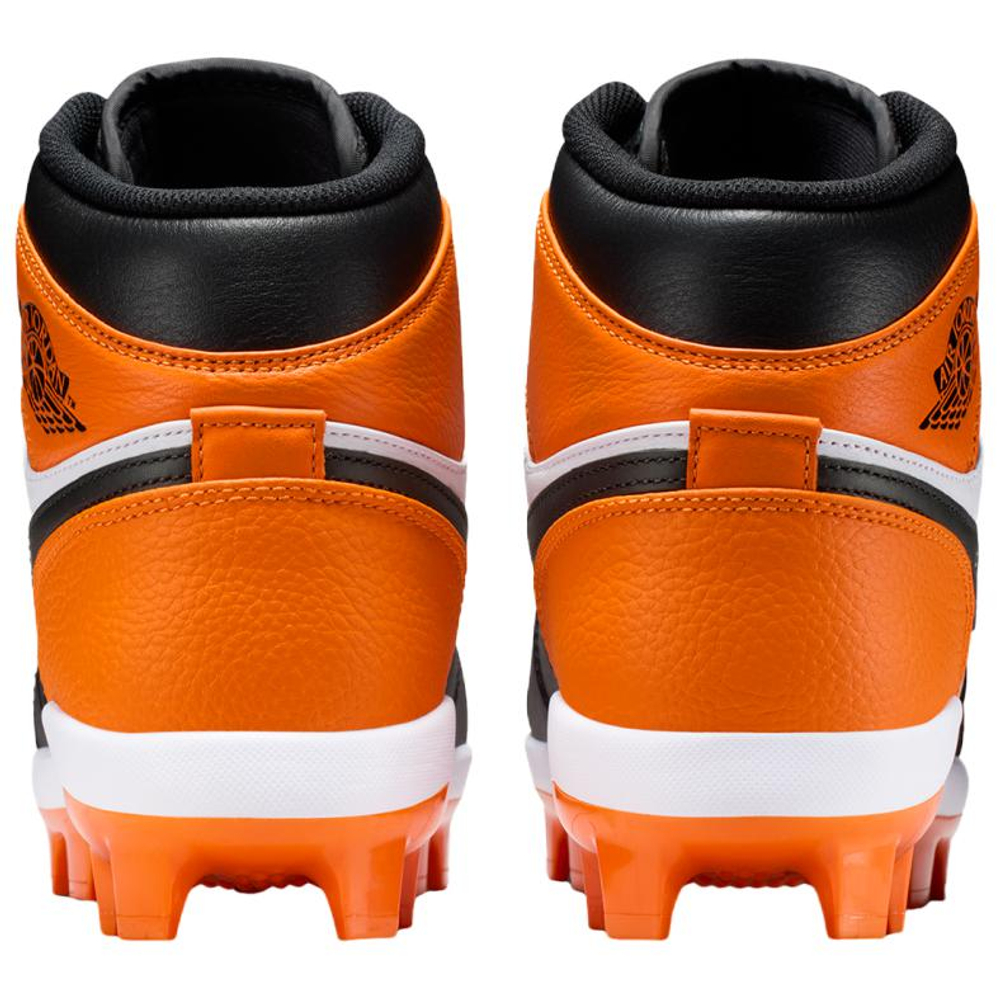 Jordan Air Jordan 1 Breathable Support Function Classification Baseball Shoes Unisex Orange Black White