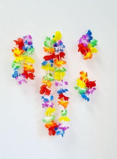 Гавайский набор (ожерелье, венок, браслеты 2 шт.)