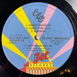 Винтажная виниловая пластинка LP Electric Light Orchestra ELO Secret Messages (Japan 1983) (No Obi) Train Of Gold