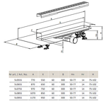 Дренажный канал Radaway Steel 850