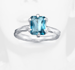 кольцо mireille с голубым топазом