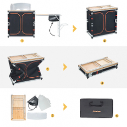 кухонный стол KingCamp Bamboo 19045G [KС3942]