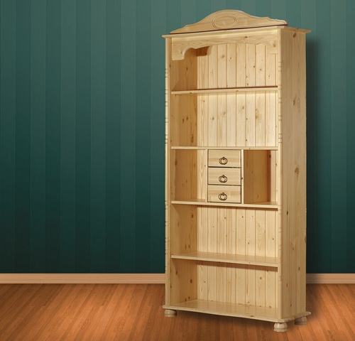 Шкаф для книг, 98x204x35, Айно №2, открытый