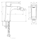 Смеситель для биде Lemark URSUS - LM7208BL