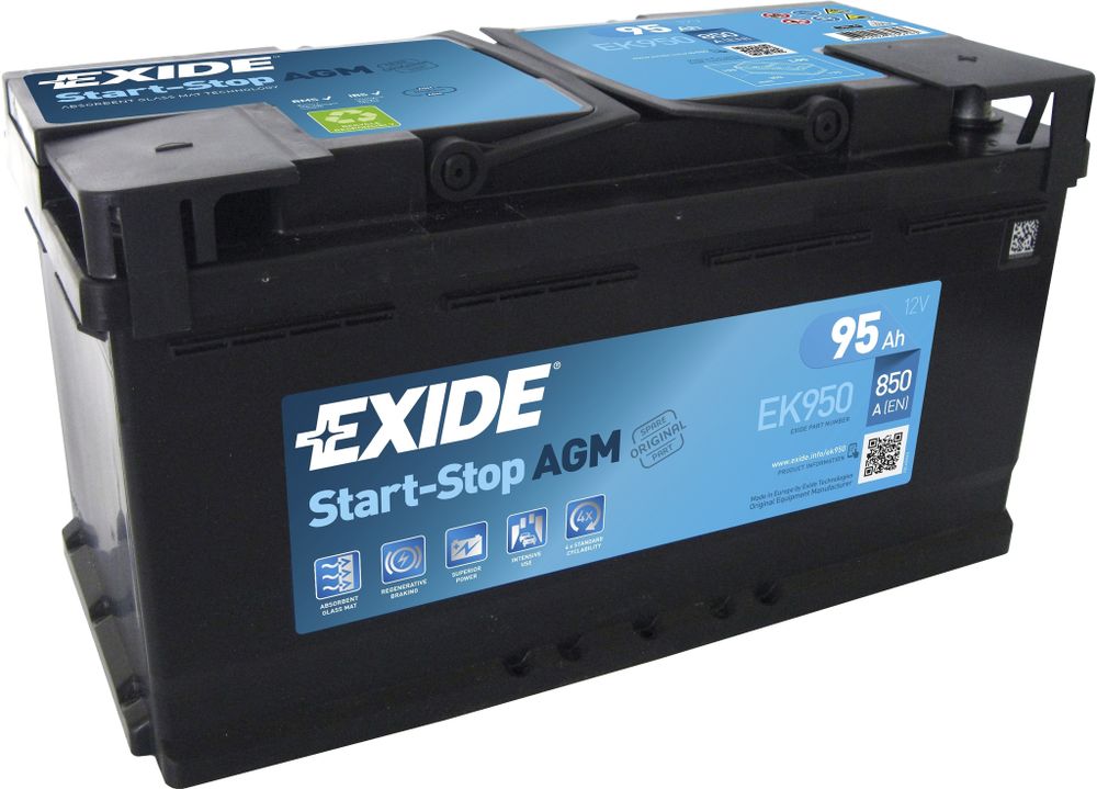 Exide Start&amp;Stop AGM 6СТ- 95 ( EK950 ) аккумулятор