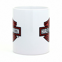 Кружка Harley Davidson лого на белом фоне