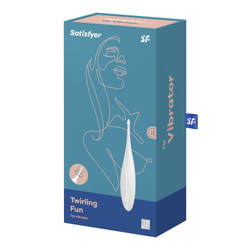 Перезаряжаемый точечный вибромассажер Satisfyer Twirling Fun, белый