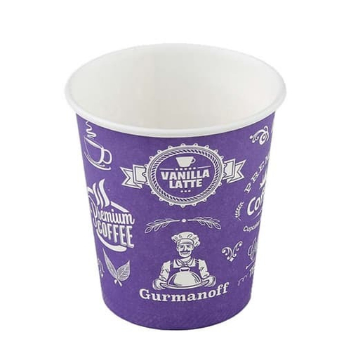 Бумажный стакан 350мл. Gurmanoff фиолетовый, 1000шт/кор. Есо рак