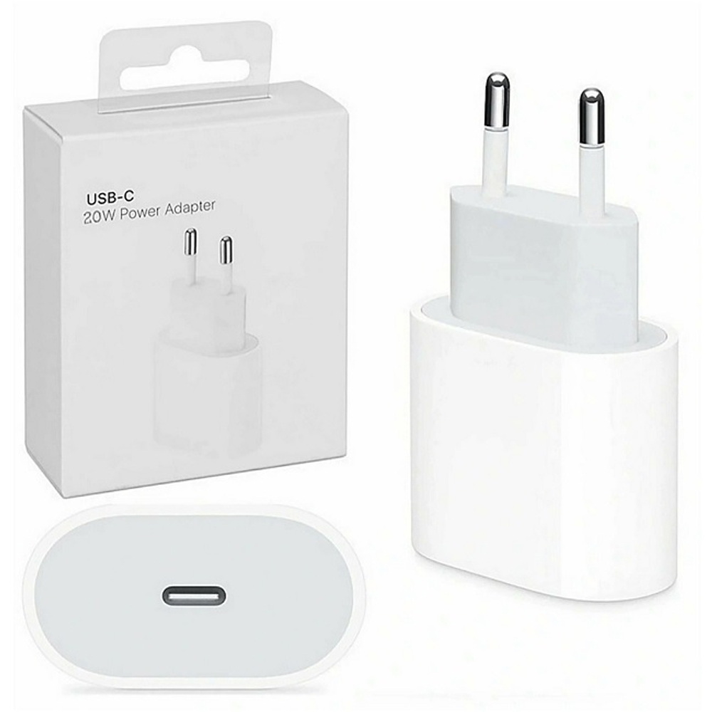 Сетевое зарядное устройство Apple USB-C Power Adapter 20W, белый (MHJE3ZM/A)