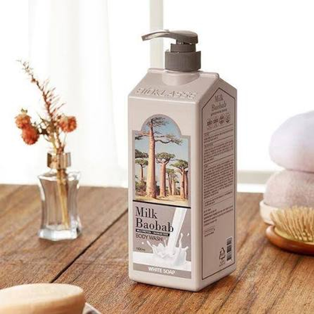Гель для душа с ароматом белого мыла MilkBaobab Perfume Body Wash White Soap Milk Baobab Perfume Body Wash White Musk, 500 мл