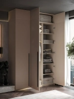 Шкаф распашной 120*40*240 кашемир, с антресолью Lorena 6