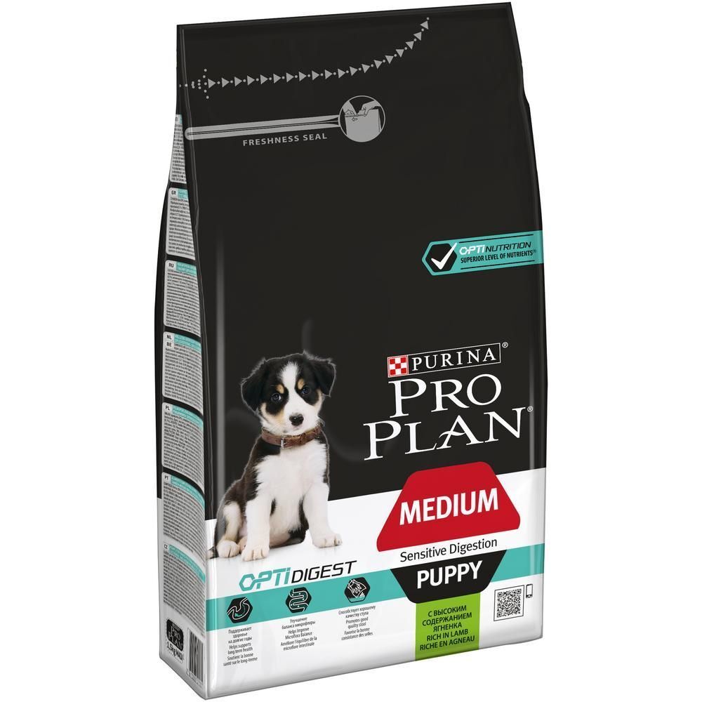Pro Plan 1,5 кг puppy medium OptiDerma для щенков средних пород с ягненком