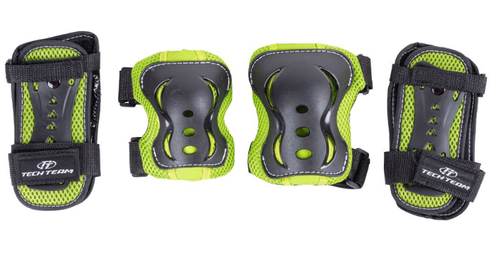 Защита TT Safety line 700 (M) 1/24 колени/локти,  Чёрный-зелёный  260024