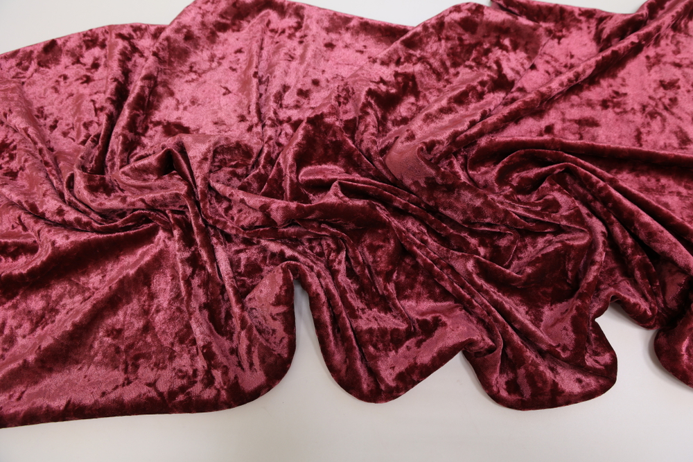 Бархат стрейч мрамор грязно-розовый