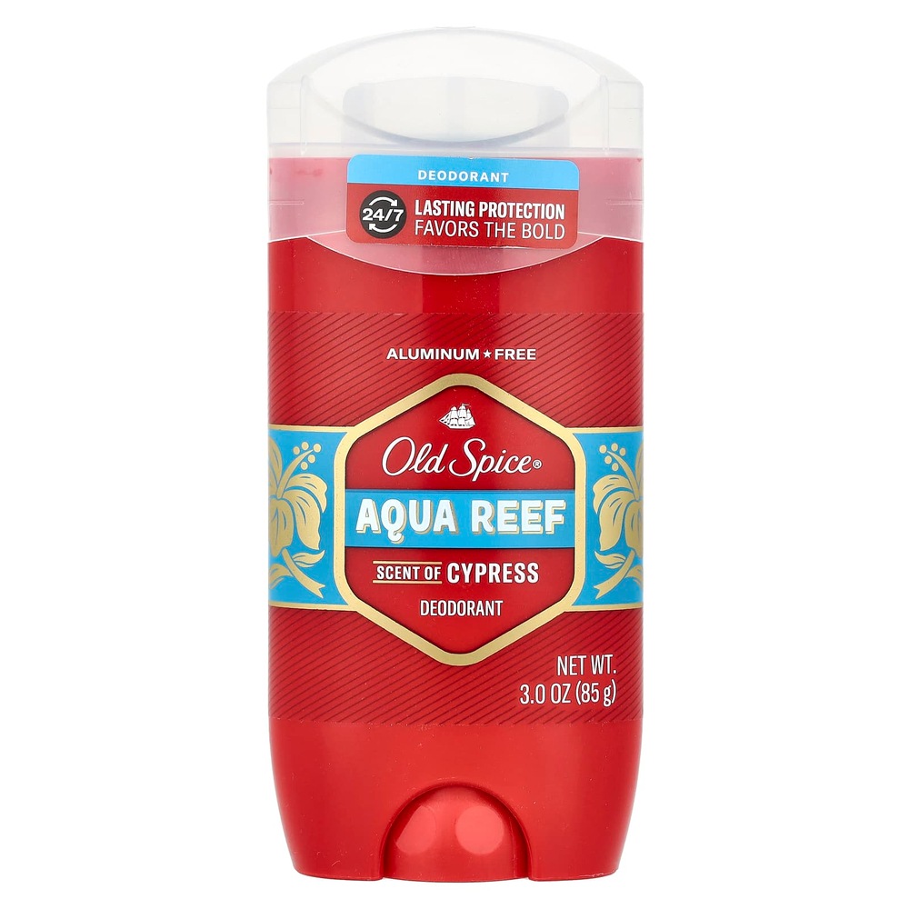Old Spice, Aqua Reef, дезодорант, кипарис, 85 г (3 унции)