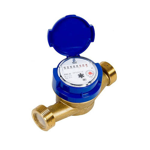 Счетчик воды до 50 градусов ОСВХ-25 муфтовый 160мм, Декаст (ПК Прибор)