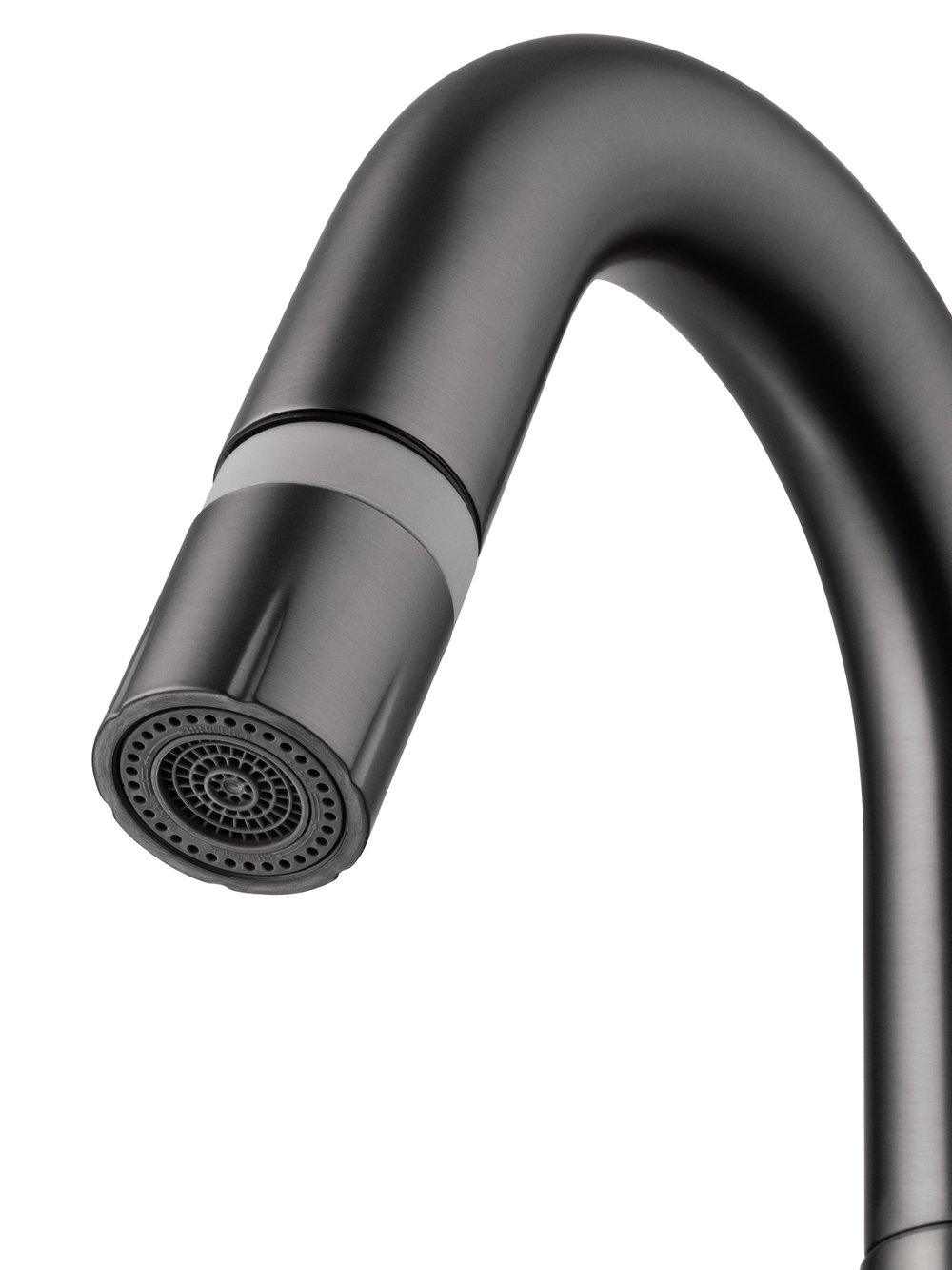 Смеситель для раковины с выдвижным изливом WONZON & WOGHAND, Темный графит (WW-FE01L212-BGG)