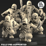 Grand Alliance Order Fyreslayers Vulkite Berzerkers 1 шт. миниатюра для dnd, днд, pathfinder, фентези, Настольная игра, НРИ, Варгейм, РПГ