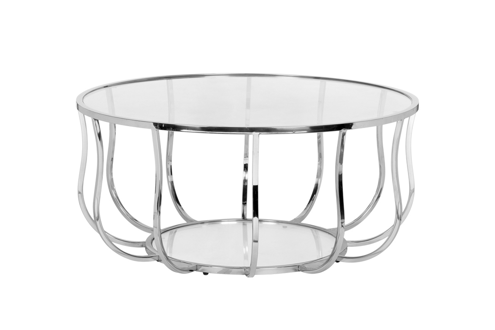 Стол журнальный Garda Decor 13RXCT4033-SILVER