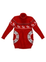 Платье туника вязаное