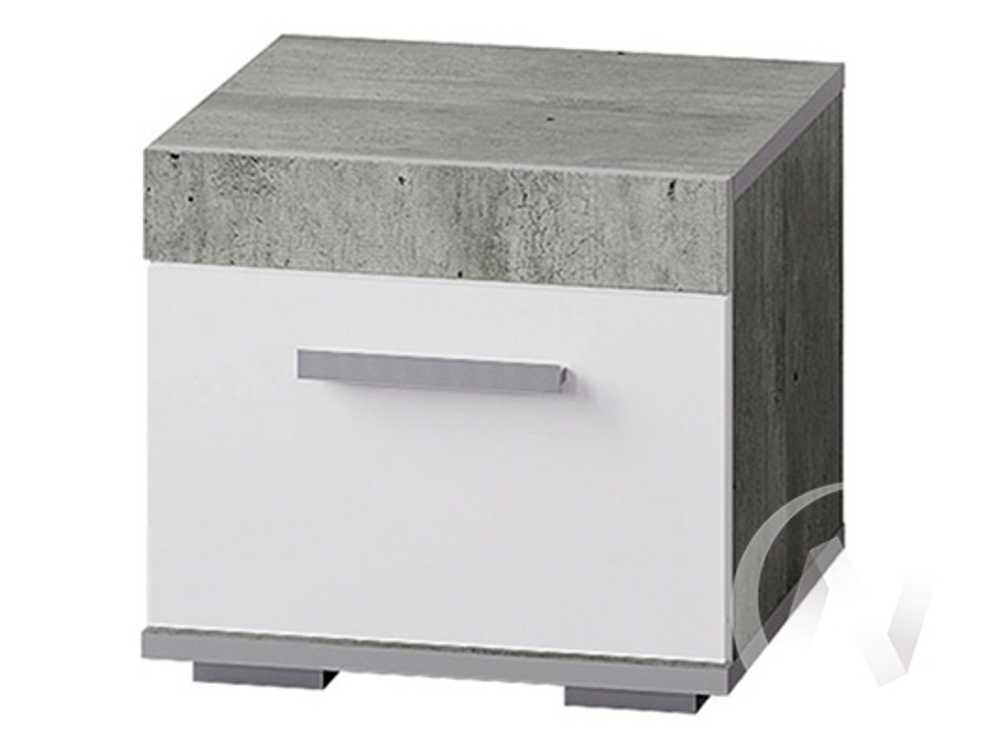 Тумба прикроватная ТБ-23 МС Инстайл (метрополитан грей/белый)