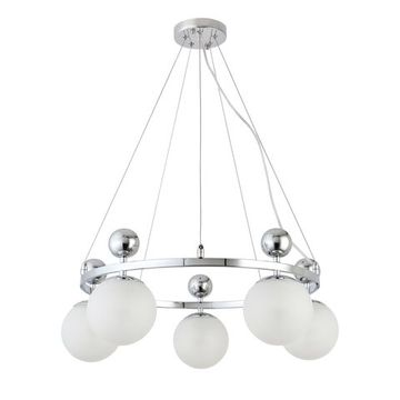 SLE106103-05 Светильник подвесной Хром/Белый E27 5*60W PECHIO