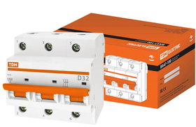 Авт. выкл. ВА47-100 3Р 32А 10кА х-ка D TDM SQ0207-0027