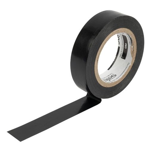 Изолента черная 15 мм 10 м Safeline