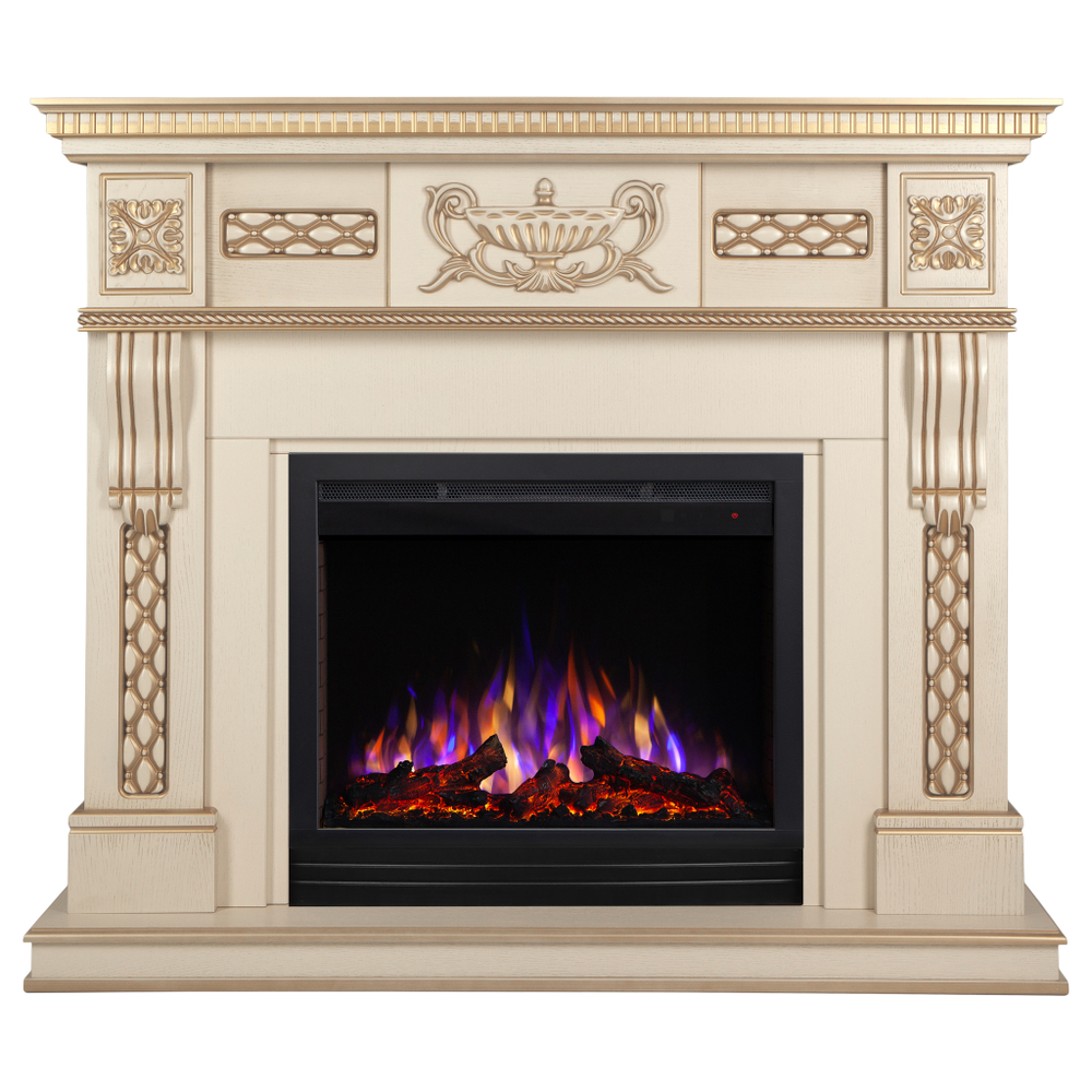 Каминокомплект Real Flame Corsica Lux 25,5/26 WT с очагом Saphir 25,5