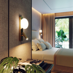 7050/5WL HIGHTECH ODL25 473 металл/металл бронза Настенный светильник IP20 LED 1*5W + 1*3W ALBERGO