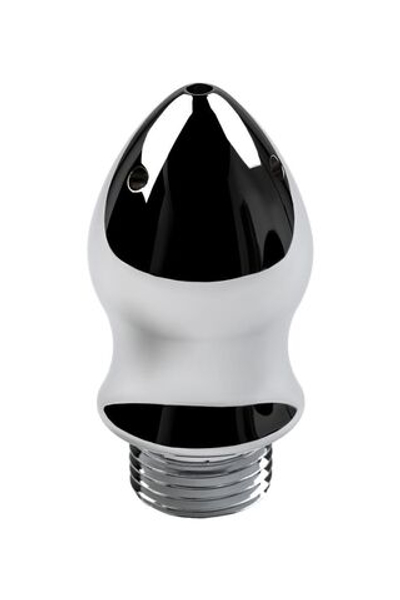 Металлический анальный душ с тремя насадками (Цвет: серебристый)